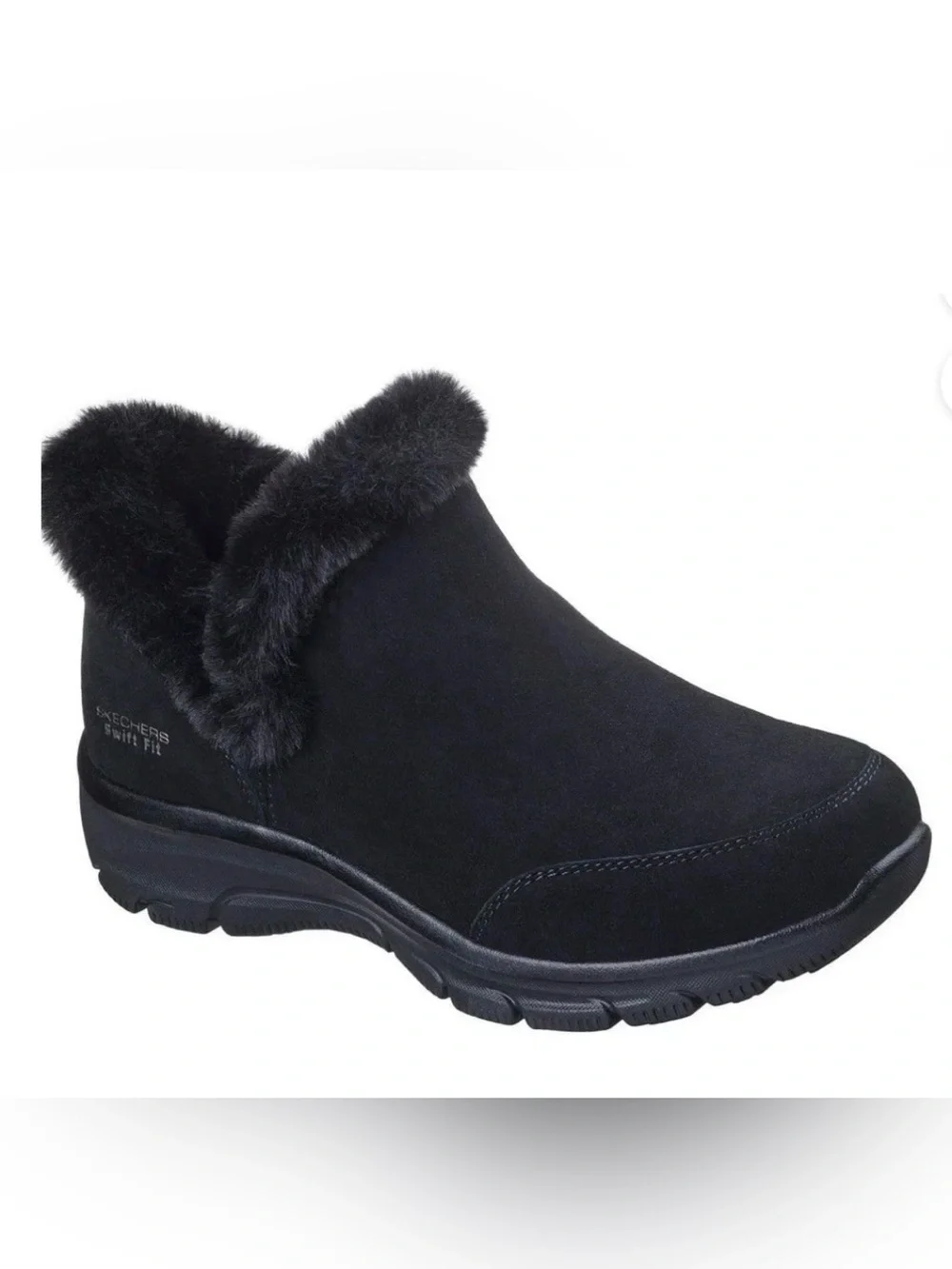 Skechers Women's Swift Fit Hands Free Black Slip-On Boot Size 8 New